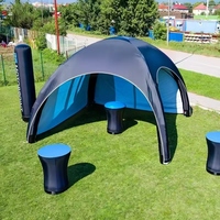 Tente de réception gonflable publicitaire extérieure en PVC imperméable sur mesure pour événements commerciaux