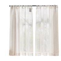 INNOVASIA TOP PICK Juego de 2 Cortinas Transparentes de Poliéster para Cafetería o Bistro, H90xW90, Color Blanco que Filtra la Luz, para Ventanas