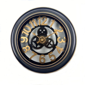 24 Inch Big <b>Clock</b> <b>Wall</b> <b>Decoration</b> Vintage Industrial Antique Gear <b>Wall</b> <b>Clocks</b> Large Home <b>Decorative</b> Beautiful - Product Image 1