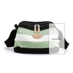 Bolso de lona al por mayor, bandolera, bolso mensajero, bolso de ocio para mujer, bolso de lona sencillo y literario, mochila de un solo hombro - Product Image 3