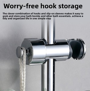 Support <span class=keywords><strong>de</strong></span> <span class=keywords><strong>Douche</strong></span> pour Salle <span class=keywords><strong>de</strong></span> Bain <span class=keywords><strong>Sans</strong></span> Perçage Base <span class=keywords><strong>de</strong></span> <span class=keywords><strong>Douche</strong></span> Fixe Support <span class=keywords><strong>de</strong></span> Pomme <span class=keywords><strong>de</strong></span> <span class=keywords><strong>Douche</strong></span> Réglable Accessoires <span class=keywords><strong>de</strong></span> Quincaillerie - Product Image 3