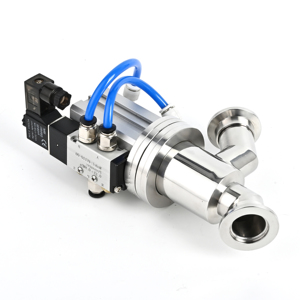 Valvola a Vuoto con Flangia, Valvola Angolare Pneumatica Tipo Y con Soffietto <span class=keywords><strong>KF</strong></span>/NW, Valvola in Acciaio Inox SS304 SS316L con Chiusura a Vuoto - Product Image 6
