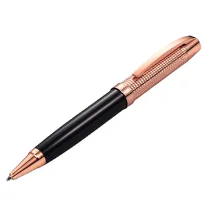 Python sophisticated executive rose gold metal custom logo gel gift design ballpoint pen luxury pens for man