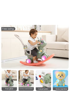 Fabbrica Direttamente Fornitura Prezzo A Buon Mercato Diffuso di Sicurezza Del Bambino Multifunzionale A Dondolo In Plastica Cavallo Per I Bambini - Product Image 4
