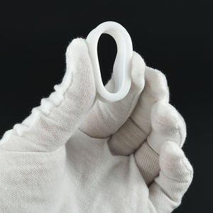 ใหม่ล่าสุดเครื่องวัดหูซิลิโคนสีขาวแบบกลวงคู่ขยายหูเปลสำหรับผู้หญิงผู้ชายเจาะ3mm-50mm - Product Image 4