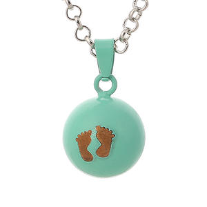 In lega di rame personalizzato tono di pianoforte suoni musicali gioielli di <span class=keywords><strong>gravidanza</strong></span> Baby Bells palla ciondolo <span class=keywords><strong>collana</strong></span> - Product Image 1