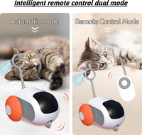Accessoire d'intérieur interactif intelligent de télécommande de voiture de jouet de chat en plastique pour des fournitures d'animal familier de chatons
