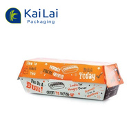 Cajas de papel de hamburguesa de comida personalizada reciclable Caja de hamburguesa de papel Kraft degradable