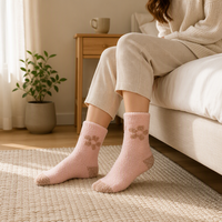 Chaussettes en peluche mignonnes à motif personnalisé, chaudes, confortables et moelleuses pour la détente, l'hiver et les coffrets cadeaux