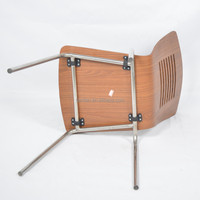 Vente en gros de cadres de chaises en acier inoxydable siège de chaise en bois chaises de salle à manger commerciales pour cantines scolaires