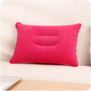Almohadas de PVC para exteriores al por mayor, almohadas inflables rectangulares gruesas y flocadas para viajes y camping, almohadas cuadradas perfectas para - Product Image 4