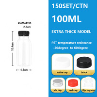 100ml 150ml 200ml 300ml 350ml 400ml 500ml 550ml 1000ml ml Bouteille de boisson PET Bouteille en plastique d'eau de source minérale de jus de lait