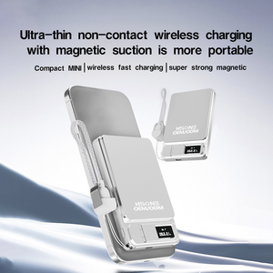 Batterie externe sans fil F21 10000mAh haute capacité 15W à charge rapide en alliage d'aluminium avec technologie magnétique - Product Image 6