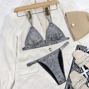 Nuevo Bikini Flash, Traje de <span class=keywords><strong>Baño</strong></span> de <span class=keywords><strong>Dos</strong></span> Piezas, Ropa de Playa, Traje de <span class=keywords><strong>Baño</strong></span> Sexy para Mujer - Product Image 4