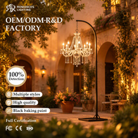 Lustre LED moderne de luxe pour décoration de mariage, lampadaire d'extérieur pour allée de mariage, accessoires pour événements de mariage