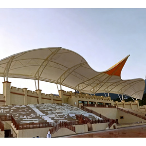 Techos de membrana arquitectónica tensada para grandes estadios al aire libre Exposiciones Fábricas Hoteles y parques-PVDF/PTFE - Product Image 6