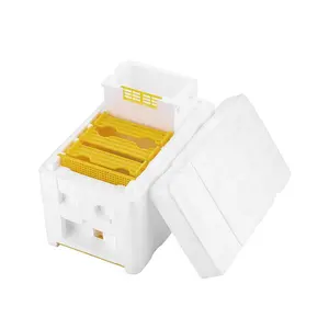 White Yellow Mating Box Nuc Box Polystyrene Bee Hive Styrofoam Mini Mating Boxes
