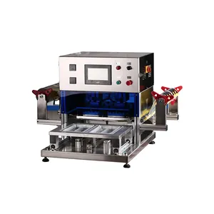 Automatic Pneumatic Desktop Fast Food Box Tray Sealing Machine Small Tray Sealer