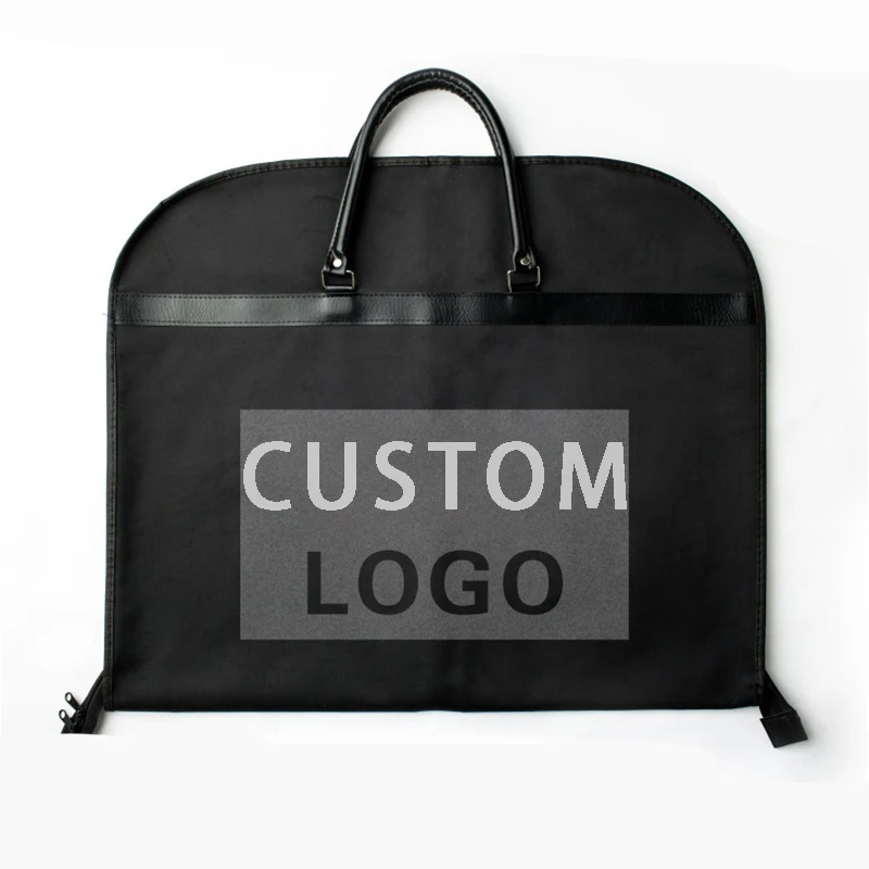 Personalizado Personalizado Luxo Jacket Coats Pacote Oxford Leather Suit Cover Garment Bag Dust Bag para Vestuário Armazenamento Protector