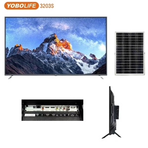 ทีวีโซลาร์อัจฉริยะ Yobolife ขนาด 26 นิ้ว พร้อมอะแดปเตอร์ AC พลังงานใหม่สำหรับใช้ในบ้าน ทีวีแบบชาร์จพลังงานแสงอาทิตย์พร้อมแบตเตอรี่ลิเธียมในตัว รุ่น 2603S Solar L - Product Image 1