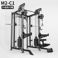 Machine Smith multifonction tout-en-un avec rack de musculation, tube de 3 mm, qualité commerciale, pour entraînement de force et musculation à domicile