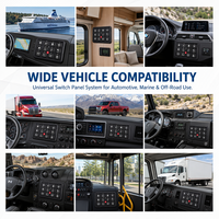 Nuevo Panel de Interruptores de 12 Canales con Sincronización por Aplicación, MOSFET, 16M RGB, Caja de Relés con Fusibles, IP65, Control Remoto Universal 4WD para Canopy Outback Touring
