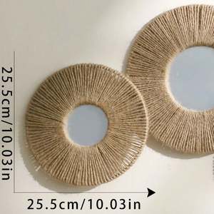 Tapete Boho Korbe (Boho) Rotin Blume Hangend Vintage Haus Akzent Dekor Adrett Outdoor Home Styling Artikel Design - Product Image 2