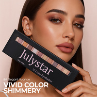 Palette multi-usages éclatante et illuminante, 12 couleurs mates, irisées, nacrées, imperméables, à paillettes fines, pour un effet lumineux, style européen et américain, en promotion