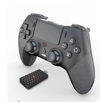 Manette sans fil pour PS5 avec récepteur, manette de jeu sans fil pour PS5 avec convertisseur pour console PS5