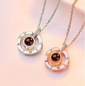 Nouvelle bague de projection de Noël pour femme, réglable, avec effet de lumière et d'ombre, 100 langues, I L You, bijoux - Product Image 6