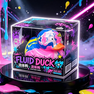 Nuevo patrón de flujo, pato creativo, patito amarillo con personalidad, estilo grafiti callejero, juguete antiestrés para adultos, venta al por mayor - Product Image 5
