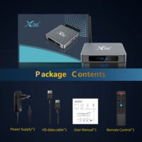 Super TV Box X96 X9 S922X 4K HD H.265 WiFi de Doble Banda con Antena, Pantalla 3D, POE IP TCP, 4GB RAM, 32GB ROM, Android 7.1.2
