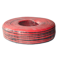 Fil de cuivre étamé torsadé parallèle 2 conducteurs rouge et noir 12 AWG, résistant à la chaleur 200°C, isolation en caoutchouc silicone 600V