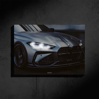 Vendita calda nuovo Design su misura segni Led 40x60cm decorazioni per la casa in acrilico stampa Poster al Neon per auto illuminano arte della parete
