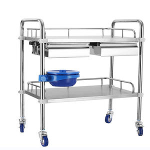 Utilisation de meubles hospitaliers <span class=keywords><strong>Chariot</strong></span> à instruments d'urgence médicale en acier inoxydable - Product Image 1