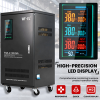 Régulateur de tension automatique (AVR) triphasé WF.EL TNS-30KVA 30KVA AC avec écran tactile, plage 280V-430V, compatible SVC