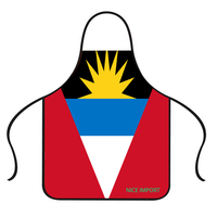 Tablier d'artisanat de cuisine avec drapeau d'Antigua pour hommes et femmes, idéal pour la maison, la cuisine, la restauration, les chefs, les grillades, les bistrots, la pâtisserie et le barbecue
