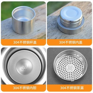 Stainless Steel Thermos Flask 1000Ml Double Wall Vacuum Insulated Portable Outdoor Water Bottle For Travel Hiking - Product Image 5