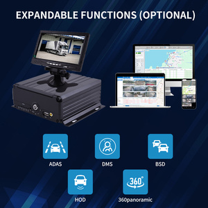 Ensemble de caméras MDVR 4 canaux 4G GPS Wi-Fi pour voiture, camions, véhicules logistiques et flottes de transport - Product Image 4