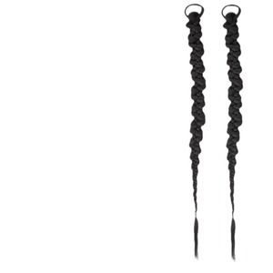 Peluca Trenzada Wilderness de 70 cm, Negra Natural, Completamente Tejida a Mano para Mujer - Product Image 2