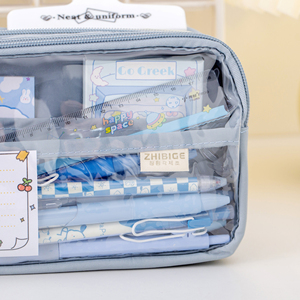 Trousse à crayons en tissu grande capacité 2025 – Boîte à papeterie simple et élégante pour étudiants, idéale pour l'école primaire - Product Image 4