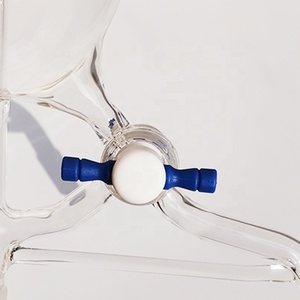 Tête <span class=keywords><strong>de</strong></span> distillation <span class=keywords><strong>de</strong></span> solvant en verre borosilicate à paroi épaisse CS Labglass avec <span class=keywords><strong>robinet</strong></span> PTFE pour verrerie <span class=keywords><strong>de</strong></span> laboratoire sur mesure - Product Image 2