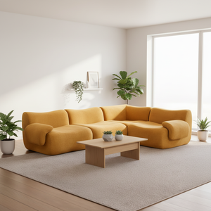 Sofá Perezoso Comprimido, Sofá de Ocio de Tela Suave para Escenas de Entretenimiento Diario en Interiores - Product Image 4