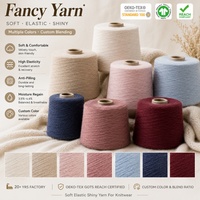 Machine Washable 1/14NM Wool Acrylic Blended Soft Fleece Yarn Anti-pilling Nylon Reinforced Fancy Yarn for Knitted Pants Dress