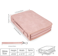 Elegante y Retro Estuche para Biblia Grande de Cuero PU con Logotipo Personalizado en Relieve