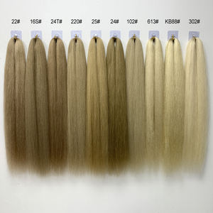 Capelli per <span class=keywords><strong>trecce</strong></span> pre-stirati Falang 1 in fibra <span class=keywords><strong>rosa</strong></span>, diversi tipi di texture Yaki, facili da intrecciare - Product Image 3