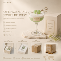 Colección de Velas Aromáticas Artesanales de Uva, Velas Perfumadas de Cera de Soja Inspiradas en Frutas, en Vaso de Vidrio, Regalo Decorativo, OEM, ODM, Marca Privada, Personalizado