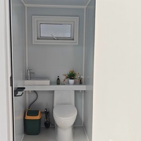 Contenedor Desmontable Pequeño de Alta Calidad para Baño, Oficina Prefabricada, Dormitorio Temporal, Baño para Obras de Construcción