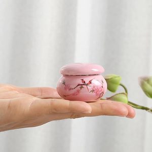 Urna <span class=keywords><strong>in</strong></span> Ceramica per Ceneri di Animali Domestici con Motivo Floreale, Contenitore Commemorativo per Cremazione, Regalo Ricordo per Cani e Gatti - Product Image 4