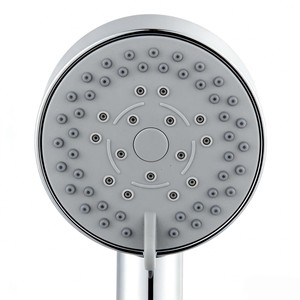 Pommeau de douche à main 3 fonctions, rond, réglable, avec jet massant et effet pluie, en ABS - Product Image 2